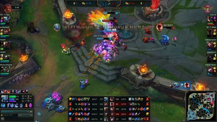Huni gets Triple Kill as Tank Fizzㅣ SKT T1 TOP HUNI [ Short Cut ]