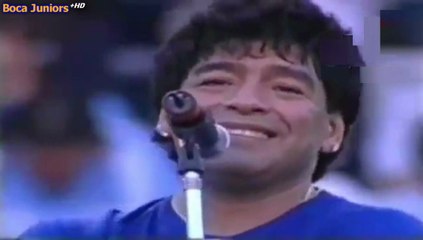 Maradona: "Gracias a Dios por la Bombonera y por hacerme de Boca"