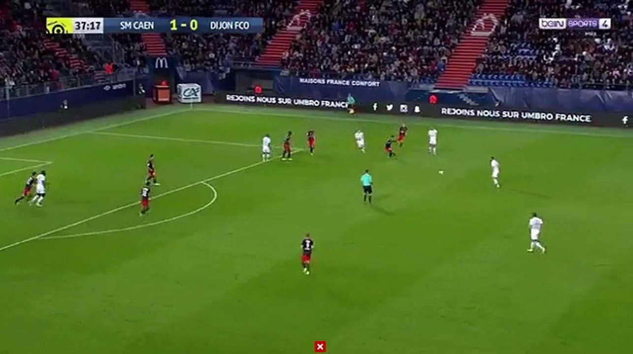 Jordan Marie Goal HD - Caen 1-1	Dijon 09.09.2017