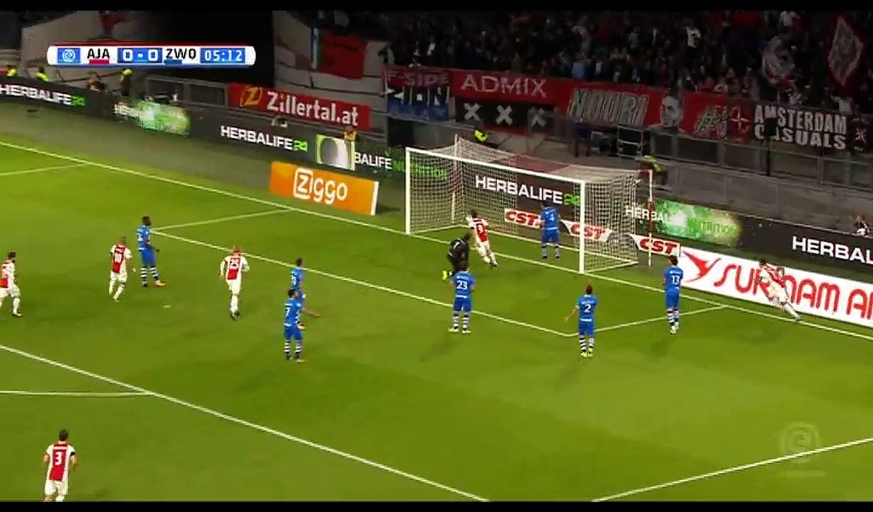Klaas-Jan Huntelaar Goal HD - Ajax 1-0 Zwolle - 09.09.2017