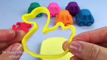 Jugar y Aprender colores con resplandecer plastilina coches divertido y creativa para Niños