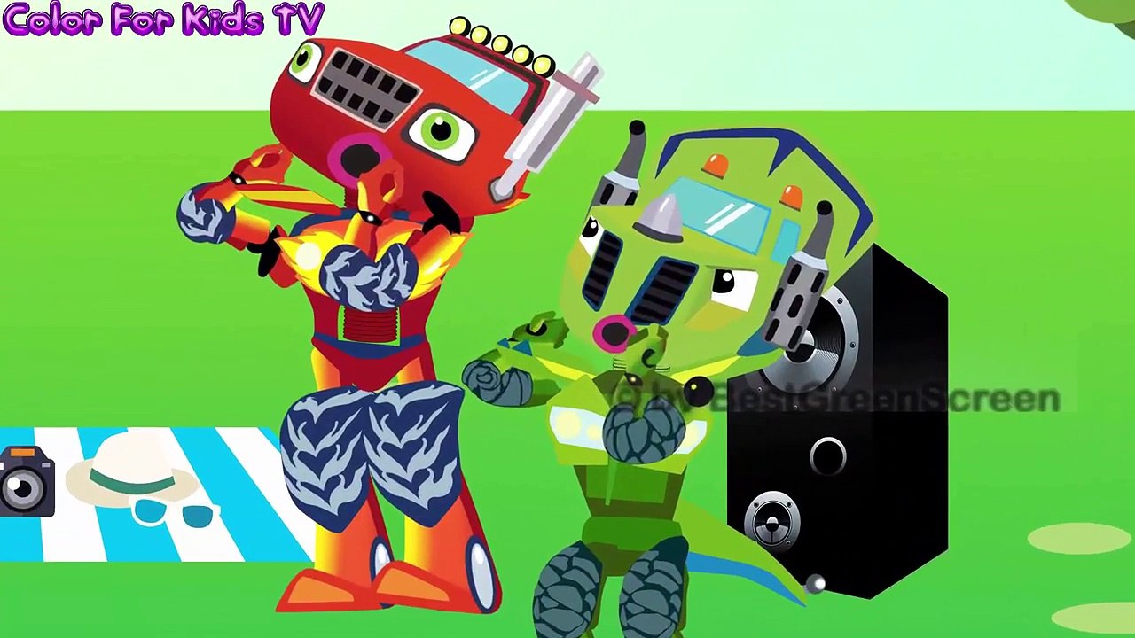BLAZE AND THE MONSTER MACHINES   CAPTAIN BLAZE Saved his friend from UFO! Monster Trucks For Kids