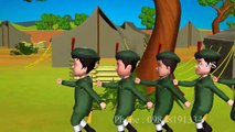 Five Little Soldiers Nursery Rhyme for children with Lyrics | Urdu Poem | Hindi Poem | Poem for kids