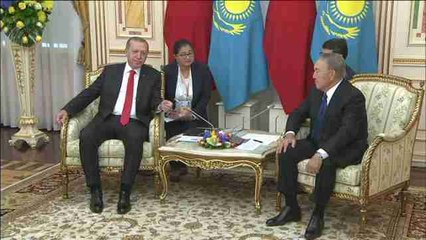 Nazarbáyev y Erdogan se reúnen en Astana para hablar de Siria