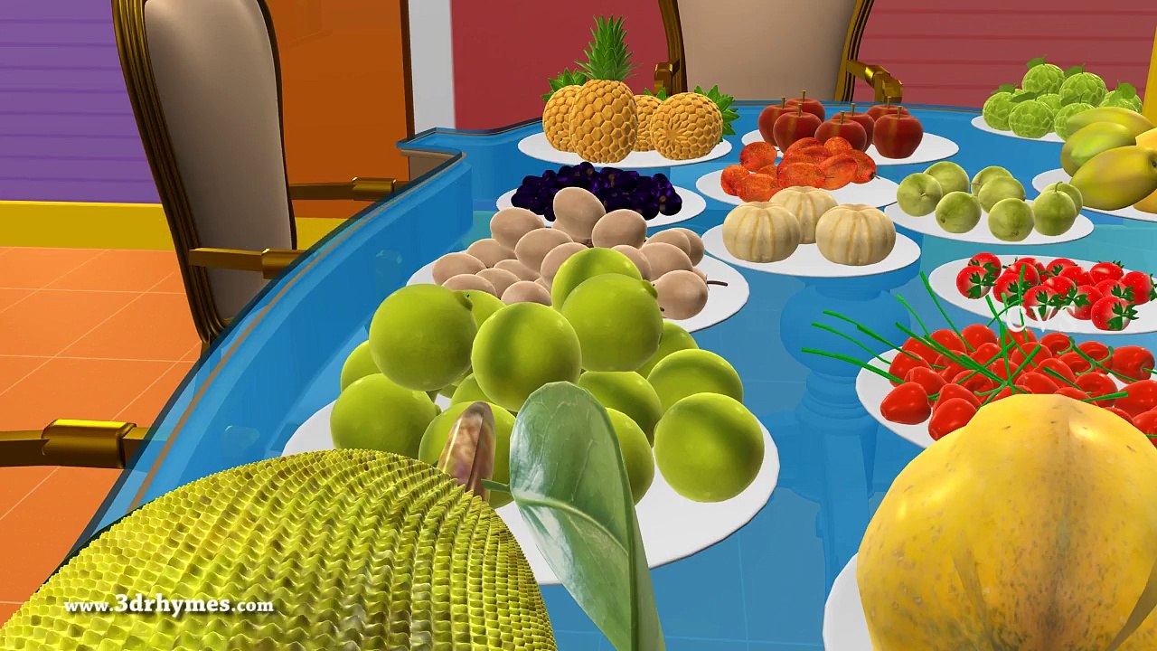 Bolo Bandar - Learn Fruits - 3D Animation Hindi Nursery rhymes for children