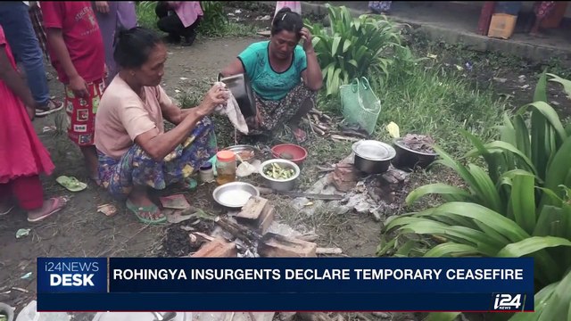 i24NEWS DESK | Rohingya insurgents declare temporary ceasefire | Saturday, September 9th 2017