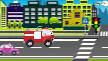 The Tow Truck is a Super Hero HELP FRIENDS - Service & Emergency Vehicles - Cars & Trucks for Kids
