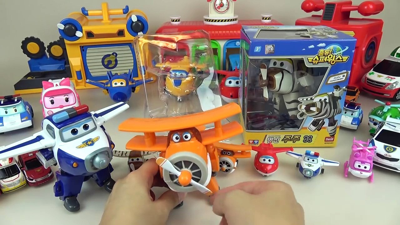 Super Wings & Poli car transformers robot airplane toys
