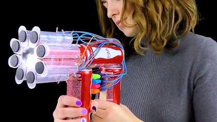 How to Make Powerful Minigun from Coca Cola