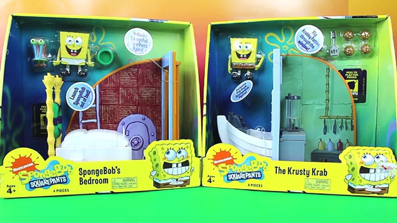 Ataque empanada juego Bob Esponja esponja juguetes con Mega bloks krusty krab krabby lanzó