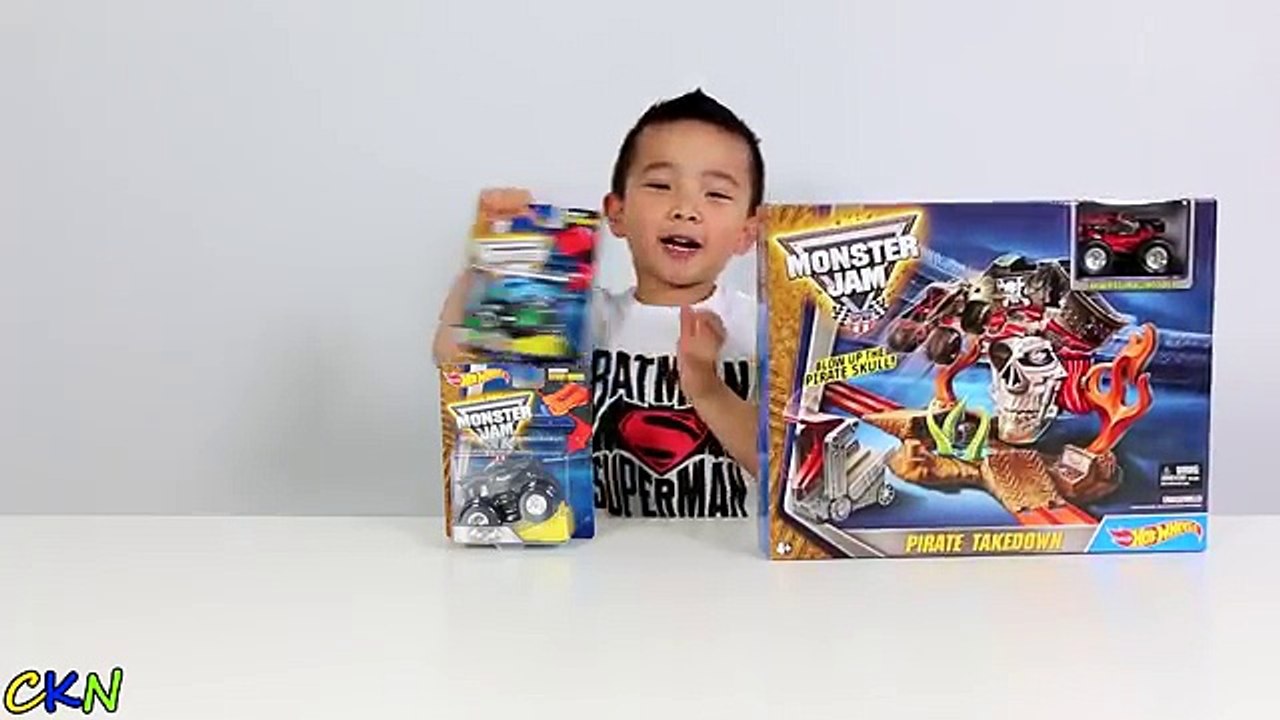 Hot Wheels Monster Jam Pirate Takedown Playset Unboxing And Playing With Ckn Toys