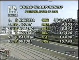 Gran Premio del Giappone 1990: Interviste ai giornalisti sull'incidente alla partenza e ritiro di Morbidelli