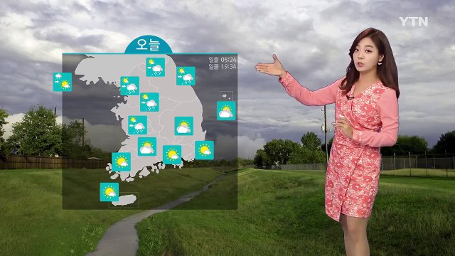 [날씨] 오늘 중부 비, 남부 여름 더위...밤부터 황사 / YTN