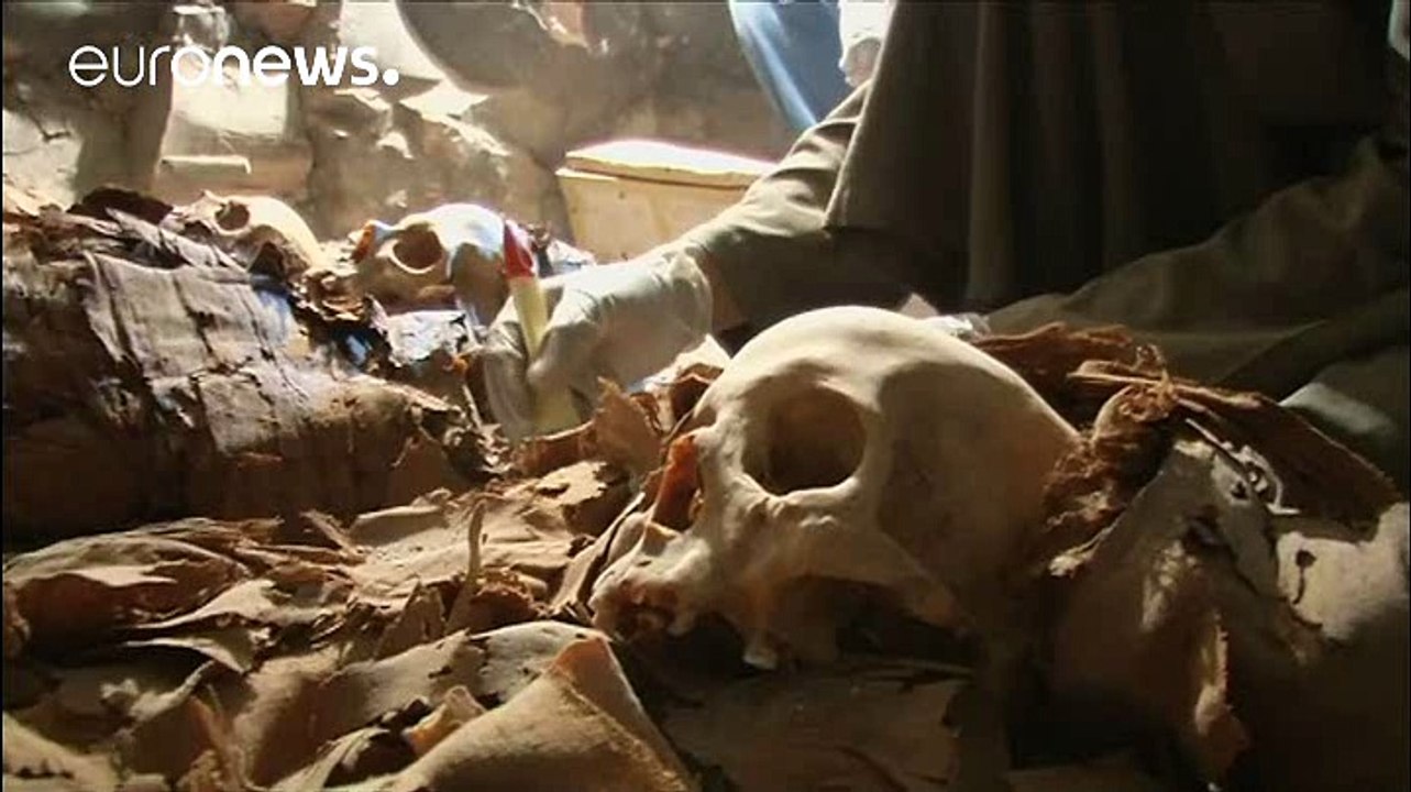 Wertvoller grabfund im ägyptischen luxor