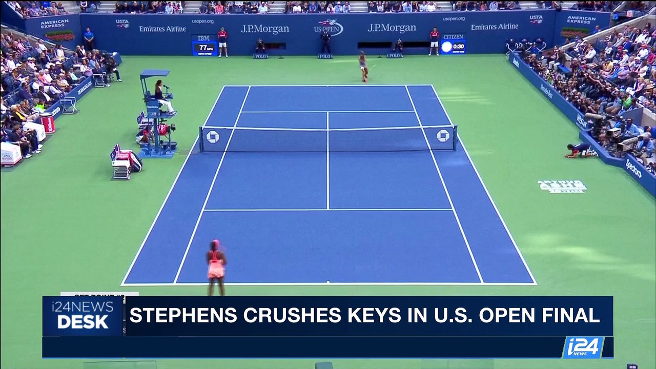 i24NEWS DESK | Stephens crushes keys in U.S. open final | Saturday, September 9th 2017