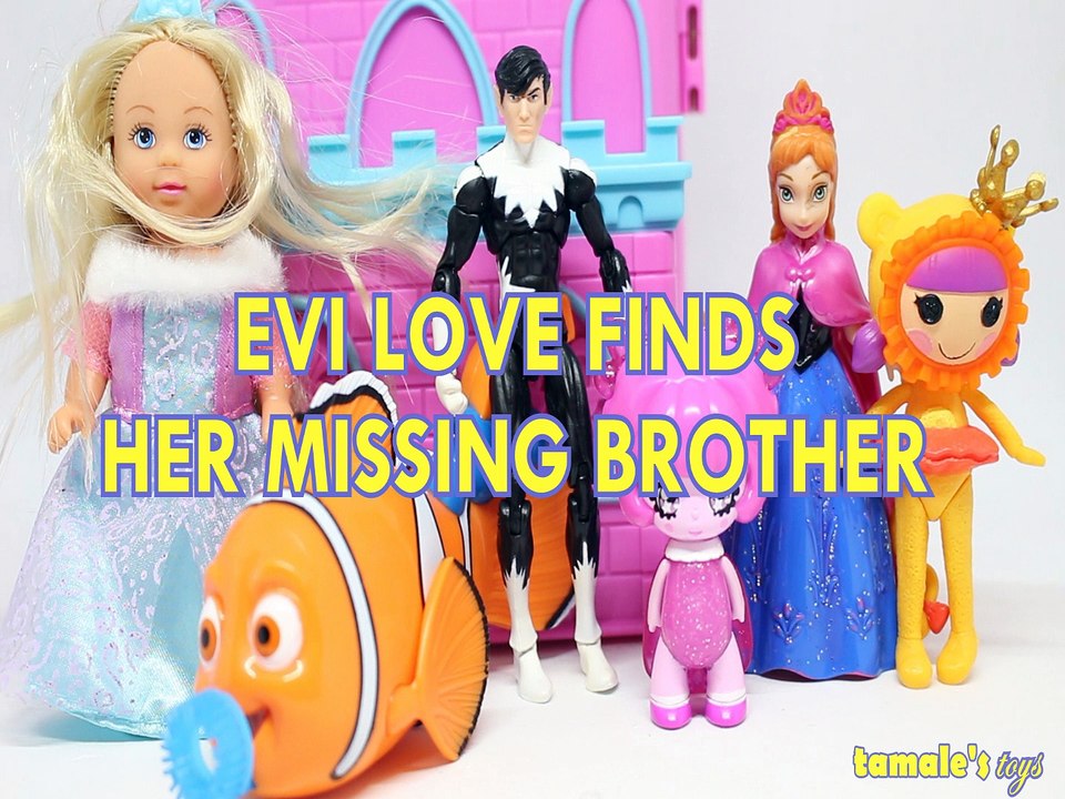 EVI LOVE, FINDS ,HER ,MISSING, BROTHER, MARVEL NORTHSTAR ,NEMO ,SPINOSITA ,ANNA KITTY B BRAVE, TOYS PLAY, FINDING DORY