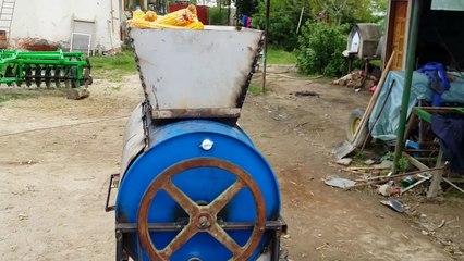 Ev yapımı mısır dane ayırma sistemi