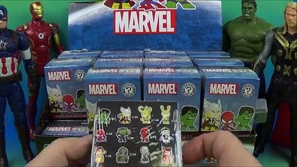 MARVEL MYSTERY MINIS & BOBBLE HEADS BLIND BOX OPENING | CALEB TOWN