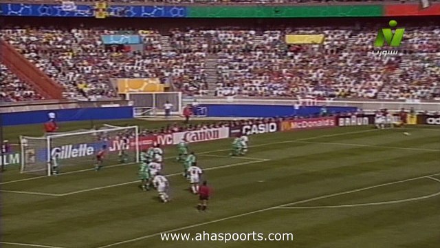 الشوط الاول مباراة نيجيريا و بلغاريا 1-0 كاس العالم 1998