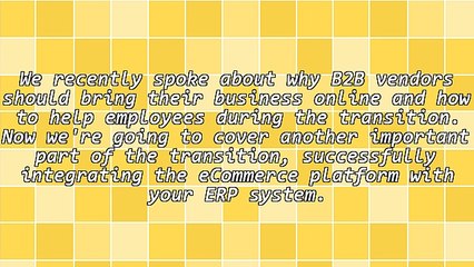 Why Successful Integration Between Your ERP and eCommerce Platform Is Critical