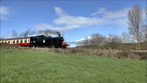 UK Steam Train pulling Coaches