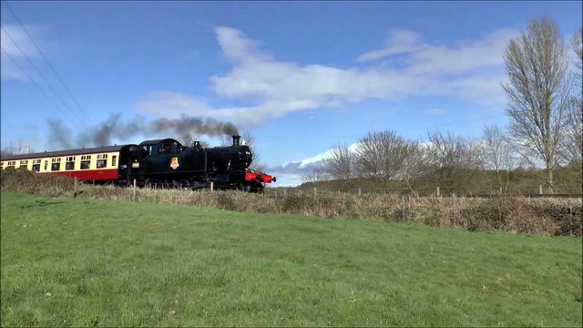 UK Steam Train pulling Coaches