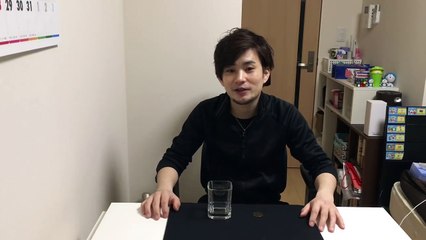 グラスを貫通するコイン　種明かし