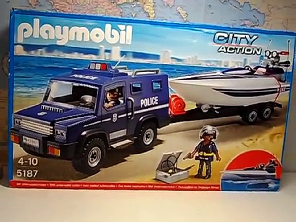 Действия город Полиция PLAYMOBIL полиции 5187