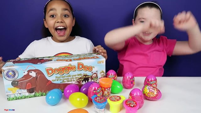 GROSS Doggie Doo Toy Challenge Game Gooey Poo Noise Putty Shopkins Surprise Eggs