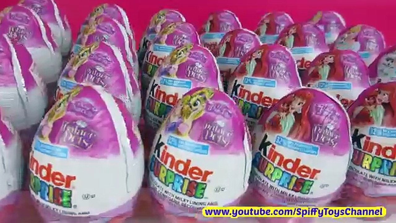 36 Kinder Surprise Eggs Disney Princess Palace Pets Collection 2016 Toys for Girls
