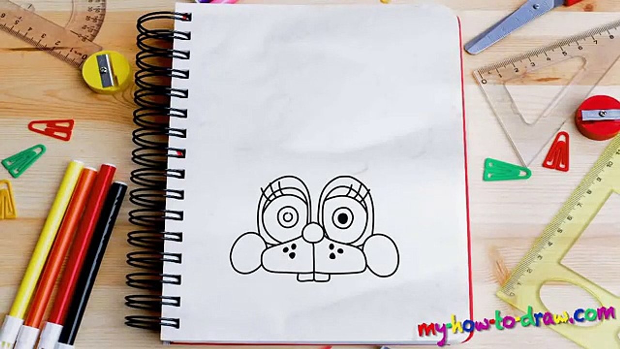 Sorteo cómo lección para juguete vídeo Bonnie fnaf 2