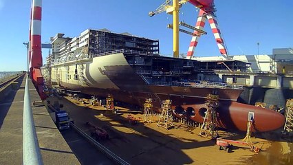 MSC Meraviglia STX Time Lapse - Nantes Bretagne Télé