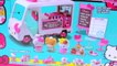Hello Kitty Fast Food Truck Car Playset with Burger, Fries Toy Unboxing Video Cookieswirlc