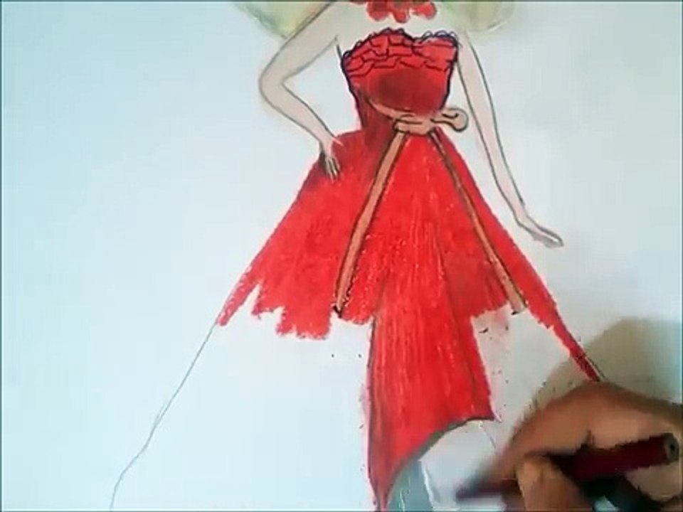 How to draw barbie girl 3D tutorial - princess barbie - công chúa barbie 3D Barbie bota co