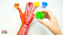 Finger Family Nursery Rhymes Song Learn Colors Hand Body Paint Candy Pez Superhero & Baby