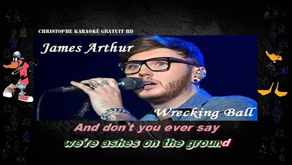 James Arthur - Wrecking ball KARAOKE / INSTRUMENTAL