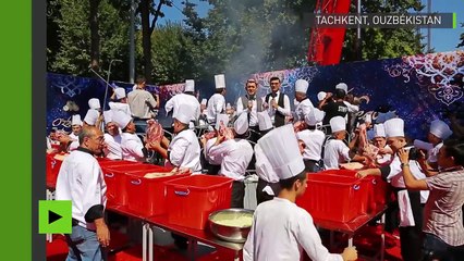 [Actualité] Le plus grand riz pilaf du monde, huit tonnes, préparé en Ouzbékistan