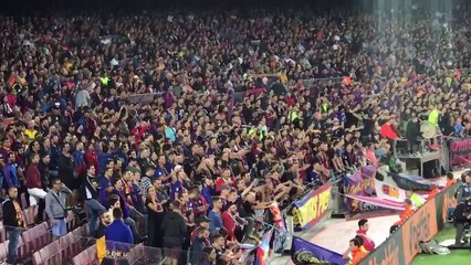 La Marseillaise chantée par le Camp Nou pour Dembélé
