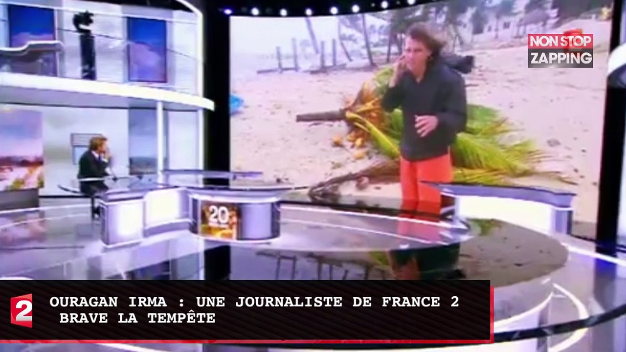 Ouragan Irma : une journaliste de France 2 affronte la tempête (vidéo)