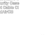 Maclocks Lockable iPad Air Security Case with 6Foot Cable Clear iPadAirCB