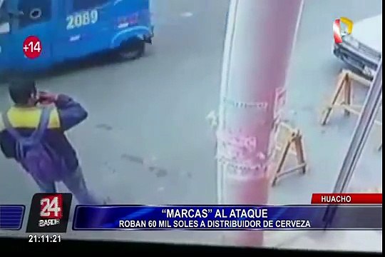 Huacho: avezados delincuentes arrebatan mochila con 60 mil soles a empresario