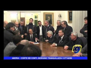 ANDRIA | Corte dei Conti, Giorgino tranquillizza i cittadini