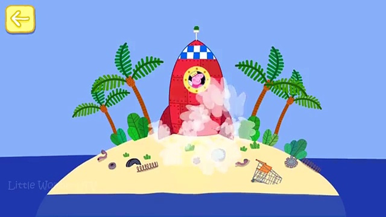 Peppa Pig visits miss Rabbits Gift Shop on the Moon Peppa Pig Gameplay ...