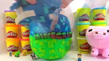 Huge Minecraft Giant Surprise Egg Play Doh filled with Toys from Big Hero 6 and more!