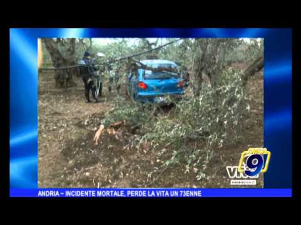 ANDRIA | Incidente mortale, perde la vita un 73enne