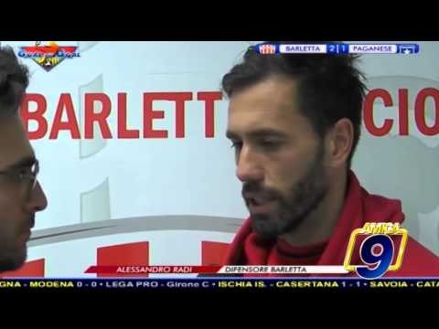 Barletta - Paganese 2-1 | Post Gara Alessandro Radi - Difensore Barletta