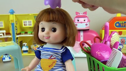 Baby Doll Hair cut & Hair wave with drier toys
