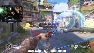 A one hand guy plays Widowmaker and hes INSANE! TimTheTatMan (Overwatch)