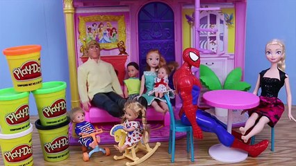 Frozen Play-Doh Elsa DisneyCarToys Halloween Costume Barbie Play Dough Mummy Dolls