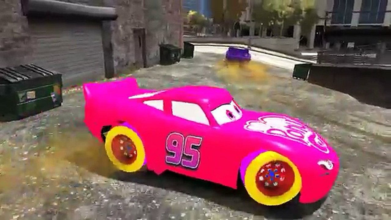 HULK COLORS FUN!! Custom MY LITTLE PONY Lightning McQueen CARS Colors! + Children Songs ve
